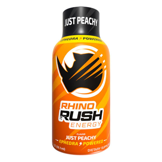 Rhino Rush Energy Shots Just Peachy!